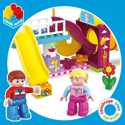 Set de construction Colorbaby Playground 50 Pièces (2 Unités)