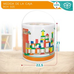 Blocs Empilables Woomax 100 Pièces (4 Unités)