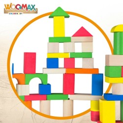 Blocs Empilables Woomax 100 Pièces (4 Unités)