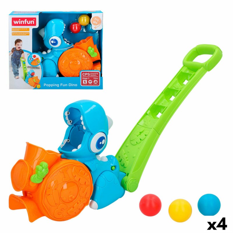 Jouet pour bébé Winfun Dinosaure (4 Unités)