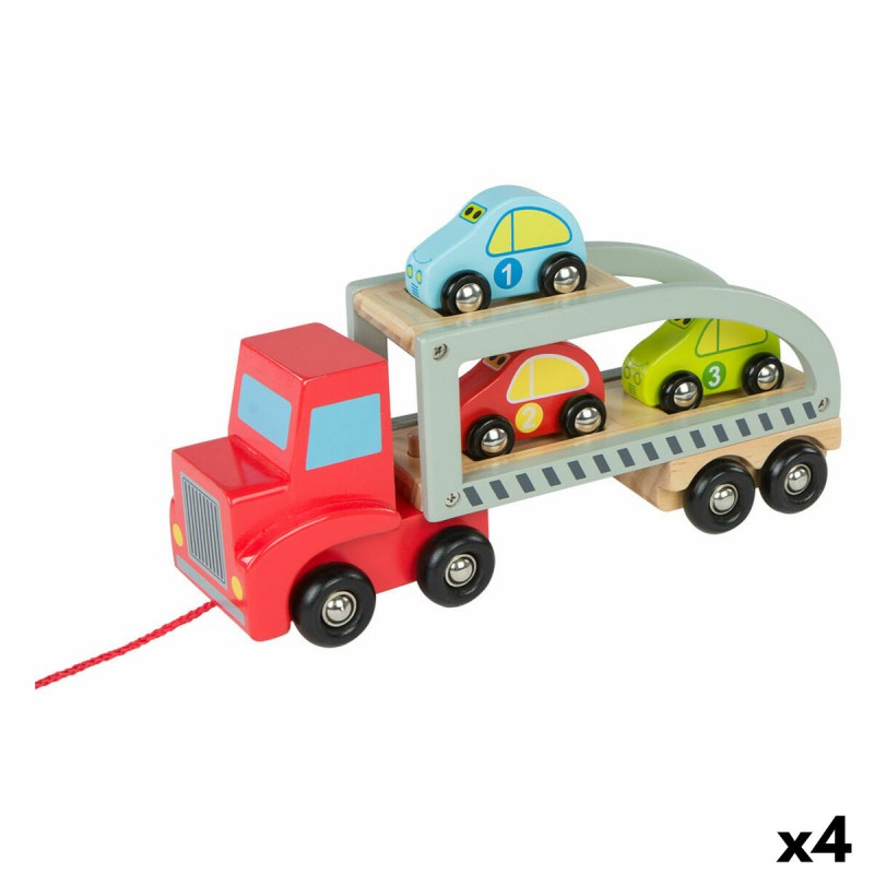 Camion porte-véhicules et Voitures Woomax 5 Pièces 4 Unités 29,5 x 12 x 8,5 cm