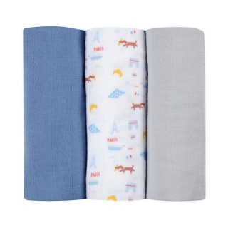 Béaba Maison Lange en Coton Paris 3 unités