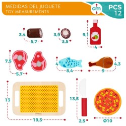 Set de jouets alimentaires Woomax 12 Pièces 4 Unités