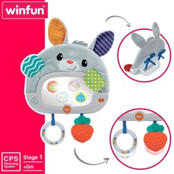 Jouet pour bébé Winfun Lapin 25 x 35 x 2,5 cm (4 Unités)