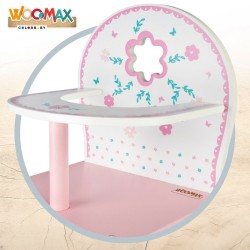 Chaise haute Woomax Rose Blanc Poupées 2 Unités