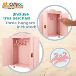 Armoire Woomax Rose Poupées 2 Unités