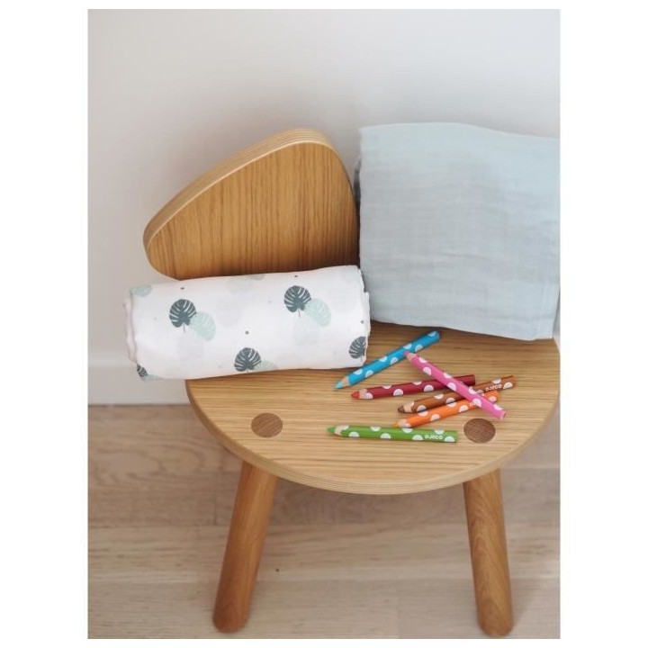 BEABA, Boîte 2 LANGES 120cm - Gris Mirage / Jungle