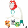 Carrousel pour Berceau Winfun 3-en-1 animaux 31,5 x 42 x 20 cm Plastique (2 Unités)