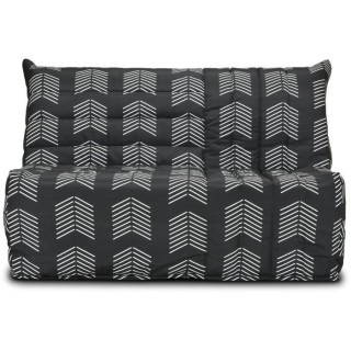 COMFORT BULTEX Banquette BZ - Tissu chevrons - Couchage 138 x 188 x 12