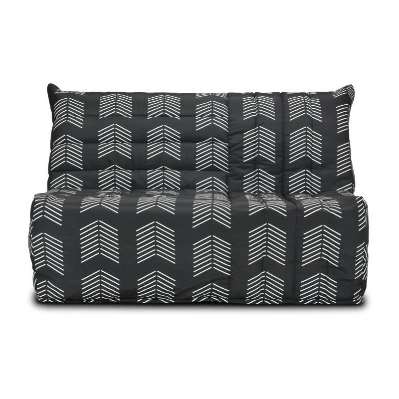 COMFORT BULTEX Banquette BZ - Tissu chevrons - Couchage 138 x 188 x 12 cm - BECCI