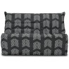 COMFORT BULTEX Banquette BZ - Tissu chevrons - Couchage 138 x 188 x 12 cm - BECCI