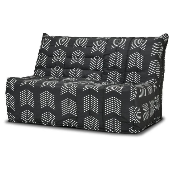 COMFORT BULTEX Banquette BZ - Tissu chevrons - Couchage 138 x 188 x 12