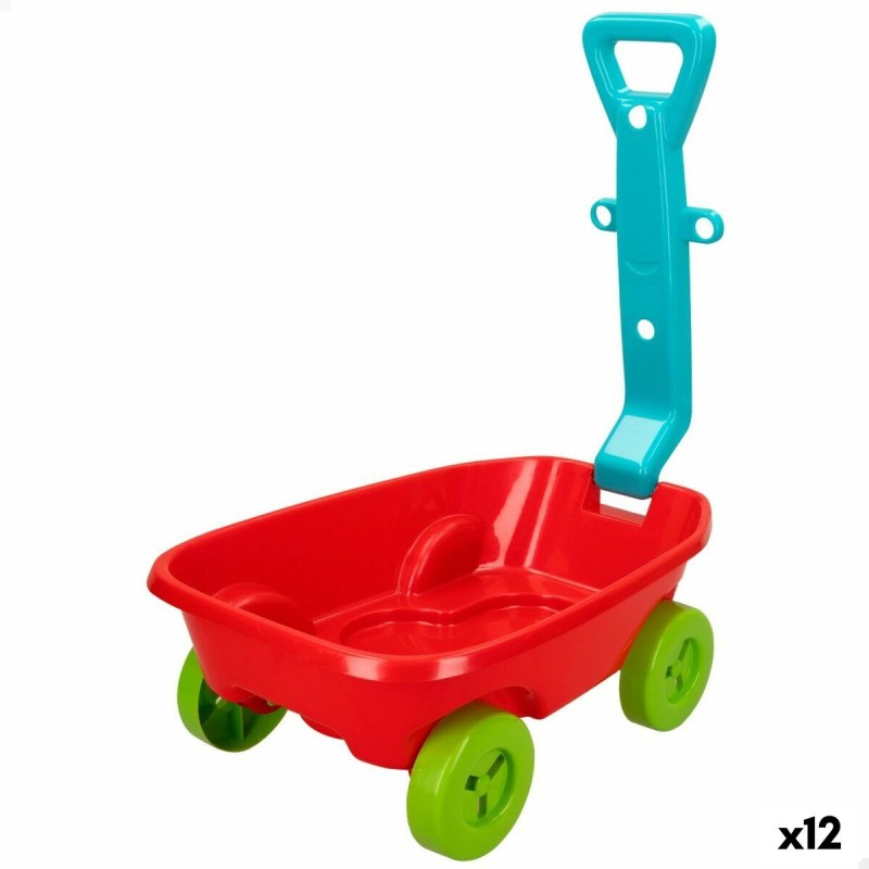 Set de jouets de plage Colorbaby Chariot polypropylène (12 Unités)