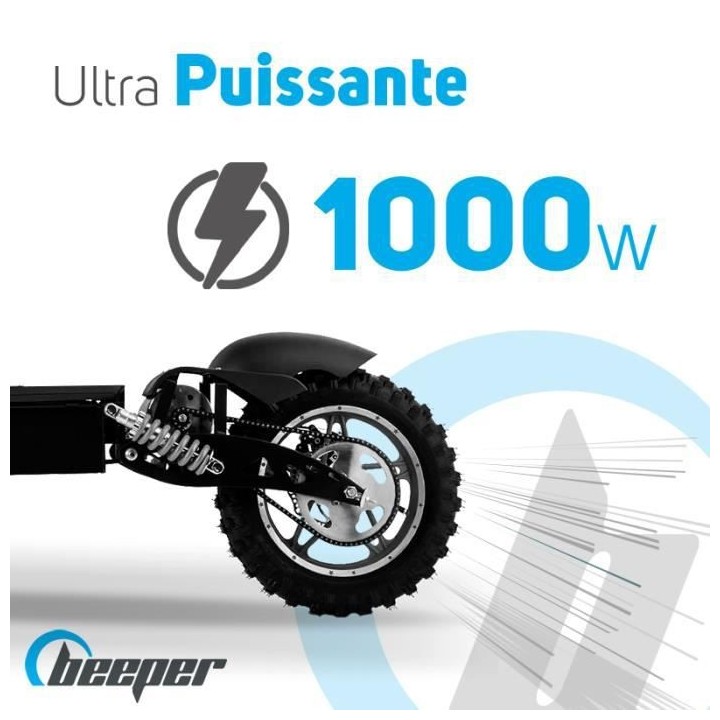 Trottinette électrique BEEPER Cross FX1000-S - 1000 W - Pliable - Bat