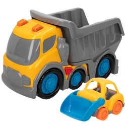 Camion Travaux Publics Colorbaby Kiddy Go! Lumière Son De Friction 30,5 x 18 x 14 cm (2 Unités)