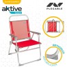 Chaise Pliante Aktive Menorca Rouge 48 x 88 x 50 cm (4 Unités)