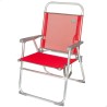 Chaise Pliante Aktive Menorca Rouge 48 x 88 x 50 cm (4 Unités)