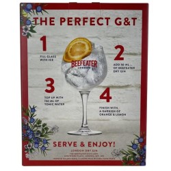 Beefeater - Gin - 40,0% Vol. - 70 cl - Coffret avec verre