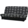 Banquette Clic-clac Beija - Tissu chevrons A111 - Couchage 128 x 188 x 14 cm - B