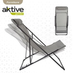 Hamac pliant Aktive Gris 52 x 87 x 77 cm (4 Unités)