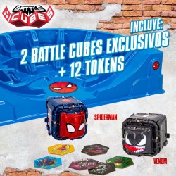 Arène de combats Spiderman Battle Cubes 15 Pièces 42,5 x 9 x 28 cm (4 Unités)