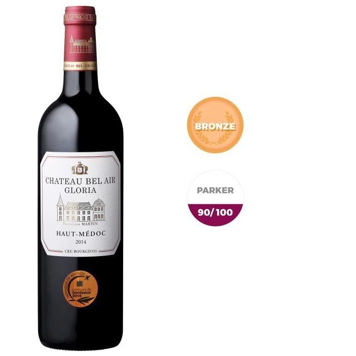 Château Bel Air Gloria 2014 Haut Médoc - Vin rouge de Bordeaux