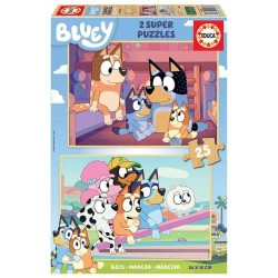 Set de 2 Puzzles Bluey 25...