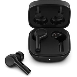 BELKIN SOUNDFORM™ Freedom - Écouteurs sans fil True Wireless avec étui de recharge sans fil - Suppr bruit ambiant - Noir