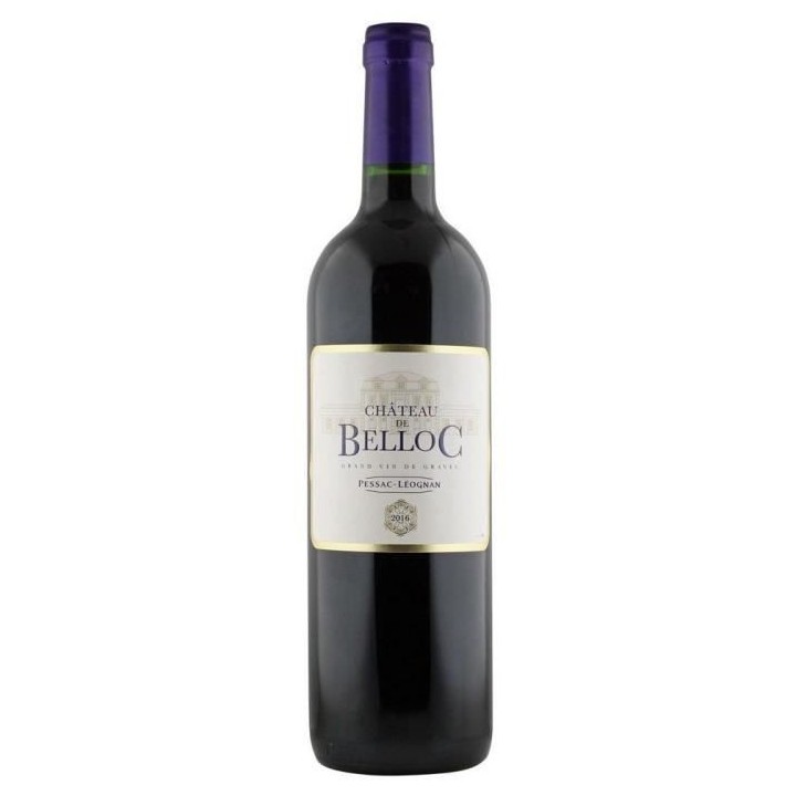 Château Belloc 2016 Pessac Léognan - Vin rouge de Bordeaux