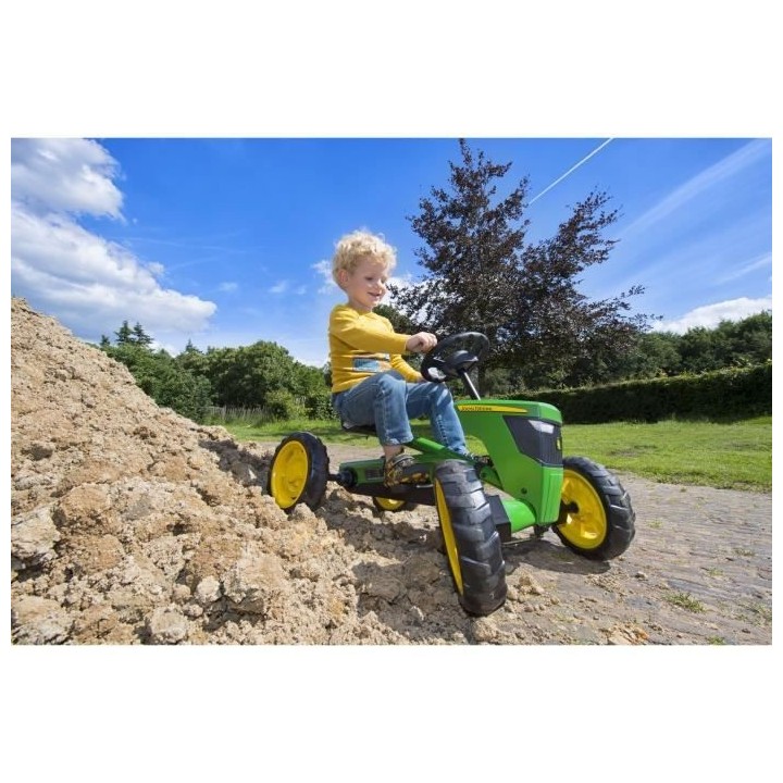 BERG Kart a pédales Buzzy John Deere - Tracteur pour Enfant Mountain