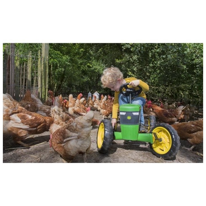 BERG Kart a pédales Buzzy John Deere - Tracteur pour Enfant Mountain