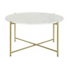 Table Basse DKD Home Decor 81 x 81 x 44 cm Marbre Fer