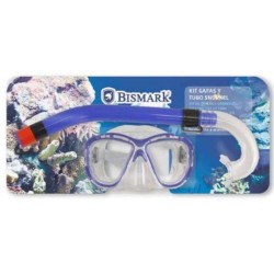 Masque de Plongée avec Tube Bismark PVC Adultes