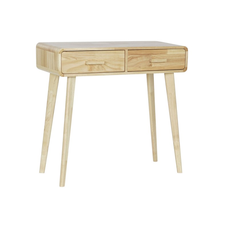 Console DKD Home Decor Naturel Bois d'hévéa Bois MDF 80 x 30 x 74 cm