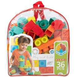 Set de construction Color Block Sac 36 Pièces (6 Unités)