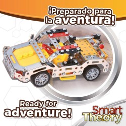 Set de construction Colorbaby Smart Theory Mecano Car Voiture 202 Pièces (6 Unités)