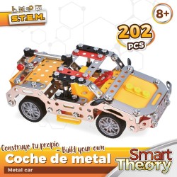 Set de construction Colorbaby Smart Theory Mecano Car Voiture 202 Pièces (6 Unités)