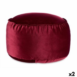 Pouf Velours Bordeaux 60 x...