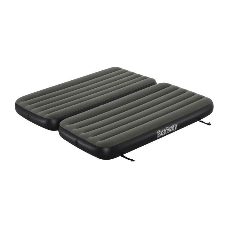 Lit 3 en 1 - BESTWAY - Airbed Tritech™ Connect and Rest™ - Lits jumeaux, lit surélevé, lit king size - 188 x 99 x 25 cm -