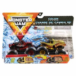 Lot de 2 Véhicules Monster Jam 6044943 Métal 1:64