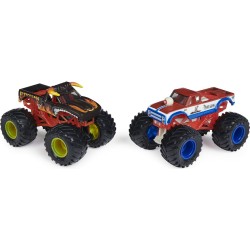 Lot de 2 Véhicules Monster Jam 6044943 Métal 1:64