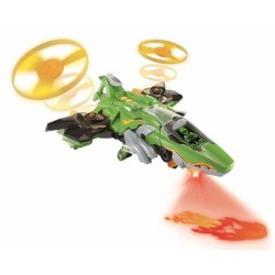 Super Robot Transformable Switch & Go Dinos Rotor Avion Dinosaure Son Lumières 20 x 34 x 19 cm