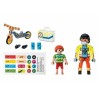 Playset Playmobil City Life - Paramedic with Patient 71245 15 Pièces