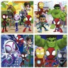 Set de 4 Puzzles Spidey Porte documents Difficulté progressive