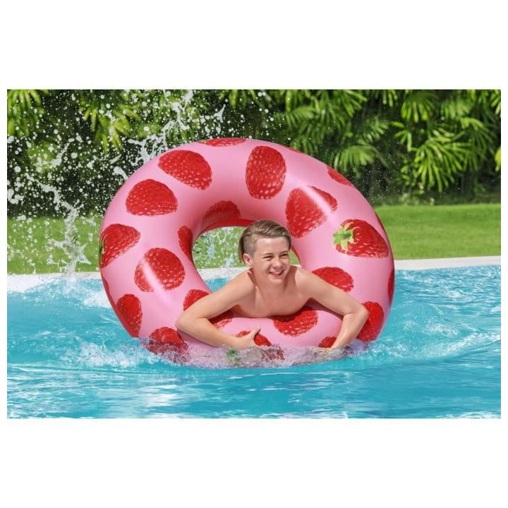 BESTWAY Bouée ronde 119 cm parfumée framboise Scentsational™ Raspb