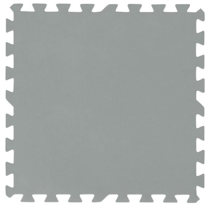 BESTWAY Lot de 9 Dalles de protection de sol mousse gris 50 x 50 cm é