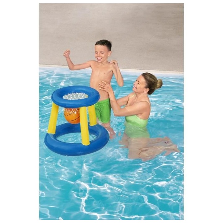 Panier de Basket flottant, ballon, 3 anneaux, diametre 61 cm