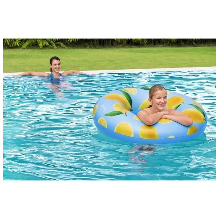 BESTWAY Bouée ronde 119 cm parfumée citron Scentsational™ Lemon