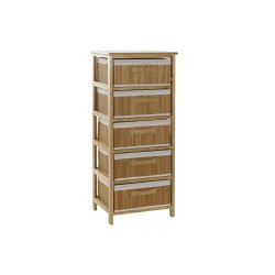 Caisson à Tiroirs DKD Home Decor Naturel Bambou Bois de paulownia 42 x 32 x 98 cm