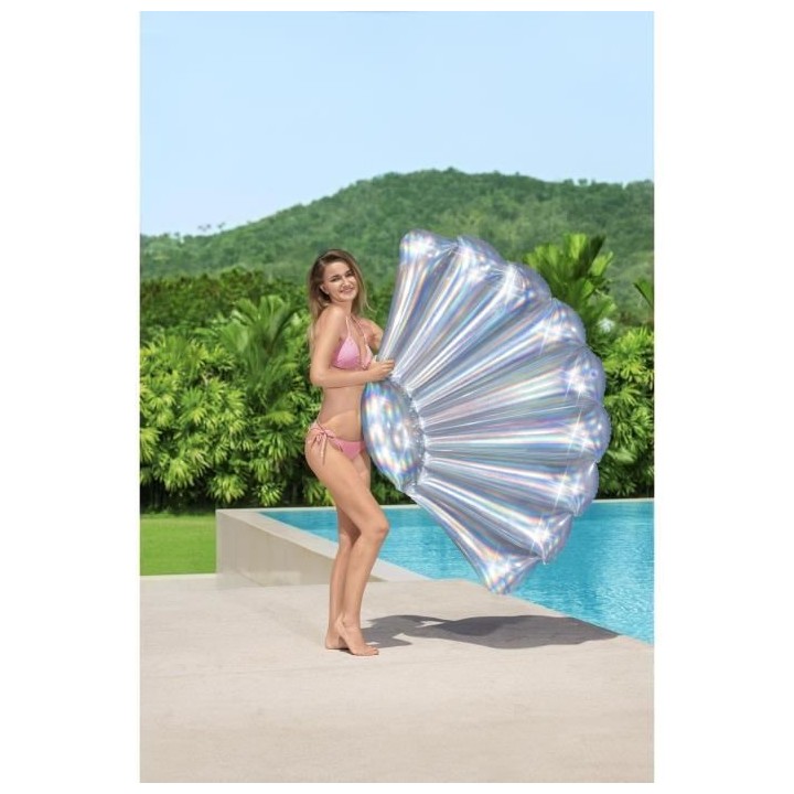 Matelas gonflable iridescent coquillage 180 x 112 cm